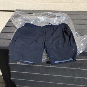 Lululemon Athletica Dark Blue Athletic Shorts 9’ inseam lined great condition